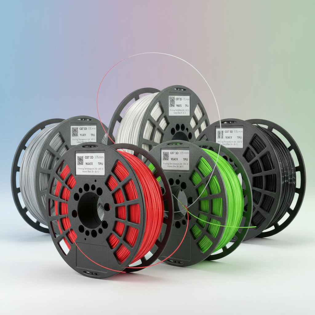 TPU Filament 1.75mm - Flexible 3D Printing Material GST3D